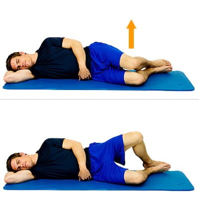 حالت صدف (Clamshell) برای تقویت عضلات کناری لگن و زانو