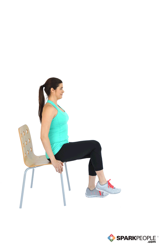 خم و راست کردن زانو در حالت نشسته (Seated leg extension)
