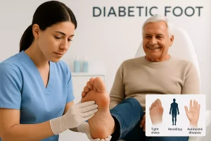 ترمیم و درمان زخم پای دیابتی با فیزیوتراپی