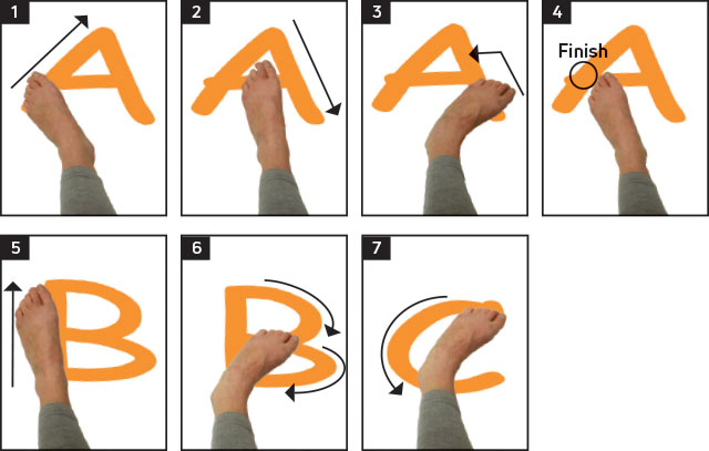 تمرینات تکمیلی در حالت نشسته پس از باز کردن گچ پا
