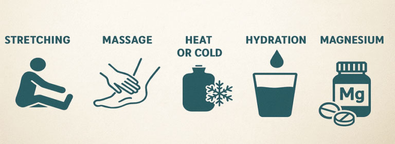 درمان های خانگی برای گرفتگی عضلات